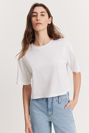 Australian Cotton Modern Logo Short Sleeve T-Shirt