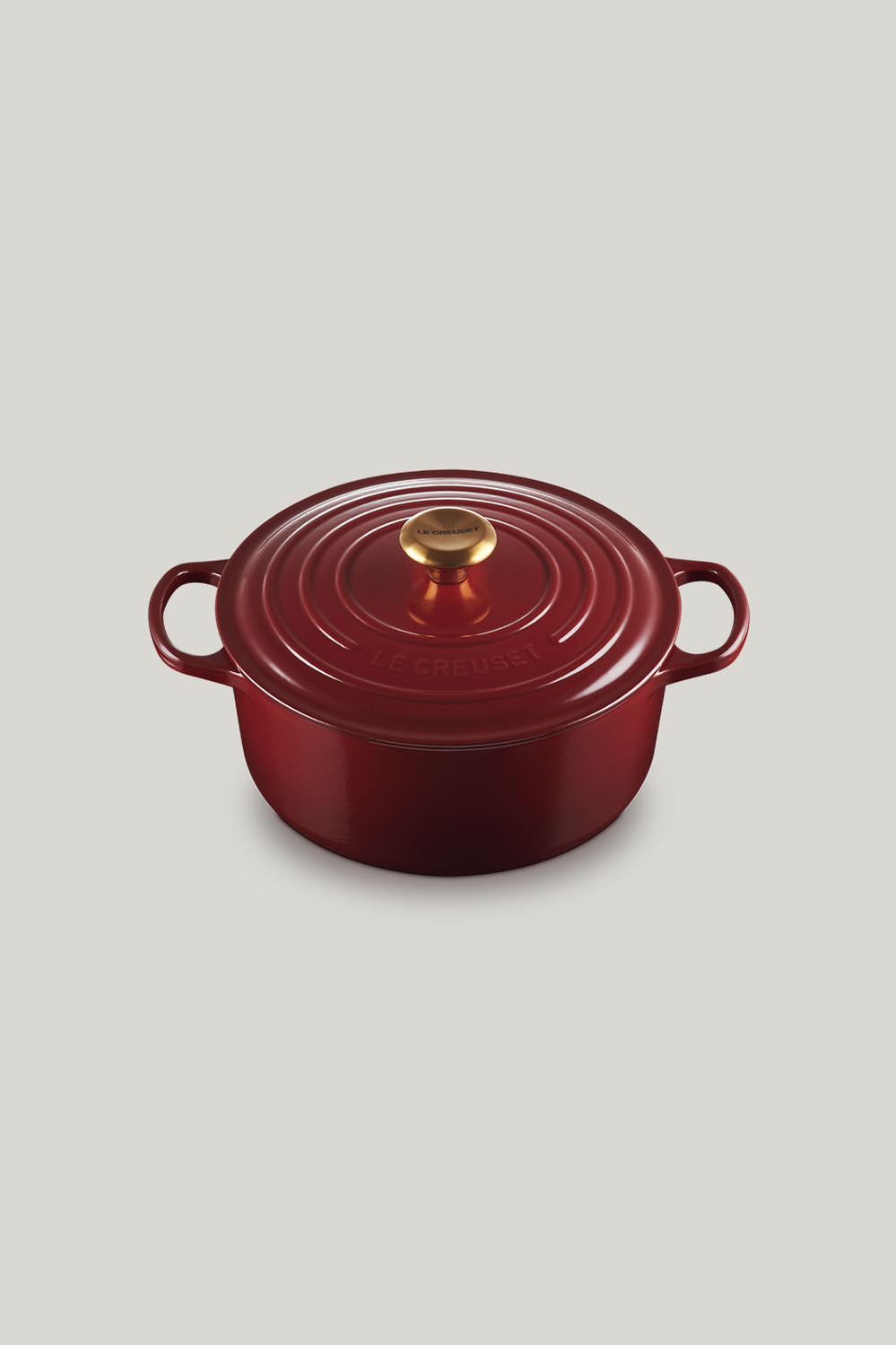 Signature Cast Iron Round Casserole 26cm - Garnet - image 1