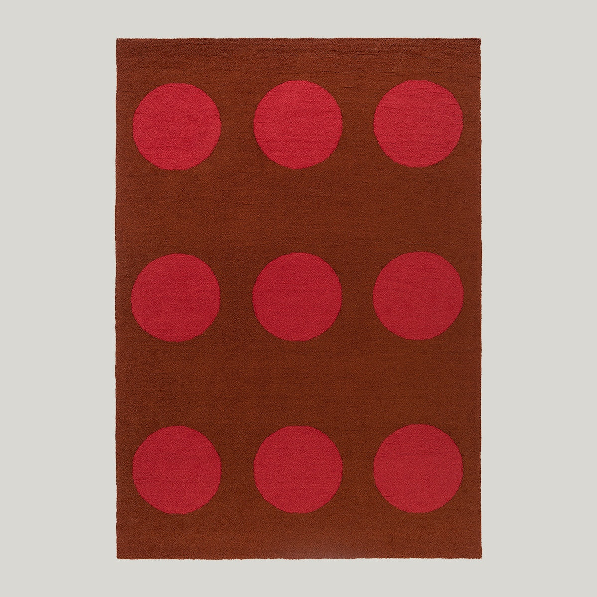 Habitat Festival Dots Red Outdoor Rug 280x200cm - Burnt Rust - image 1