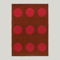 Habitat Festival Dots Red Outdoor Rug 280x200cm - Burnt Rust - image 1