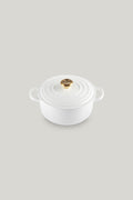 Signature Cast Iron Round Casserole 20cm - White - image 1