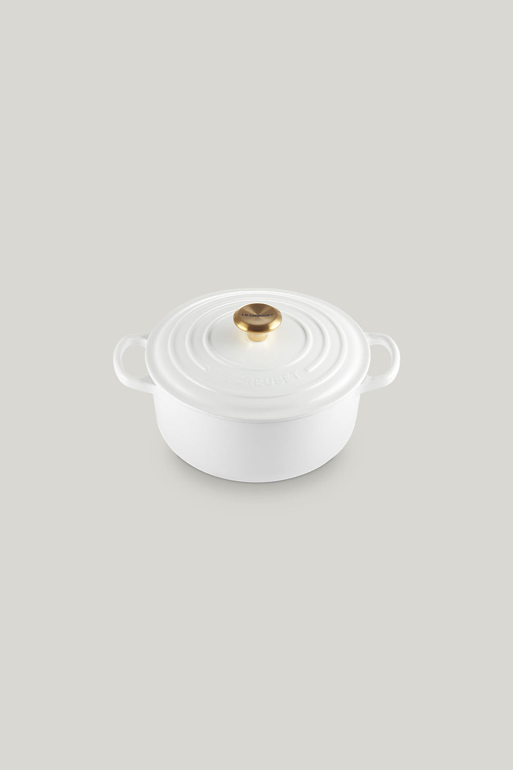 Signature Cast Iron Round Casserole 20cm - White - image 1