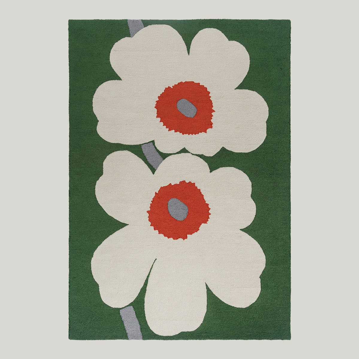 Unikko 60th Anniversary Green Rug 280x200cm - Mid Green - image 1