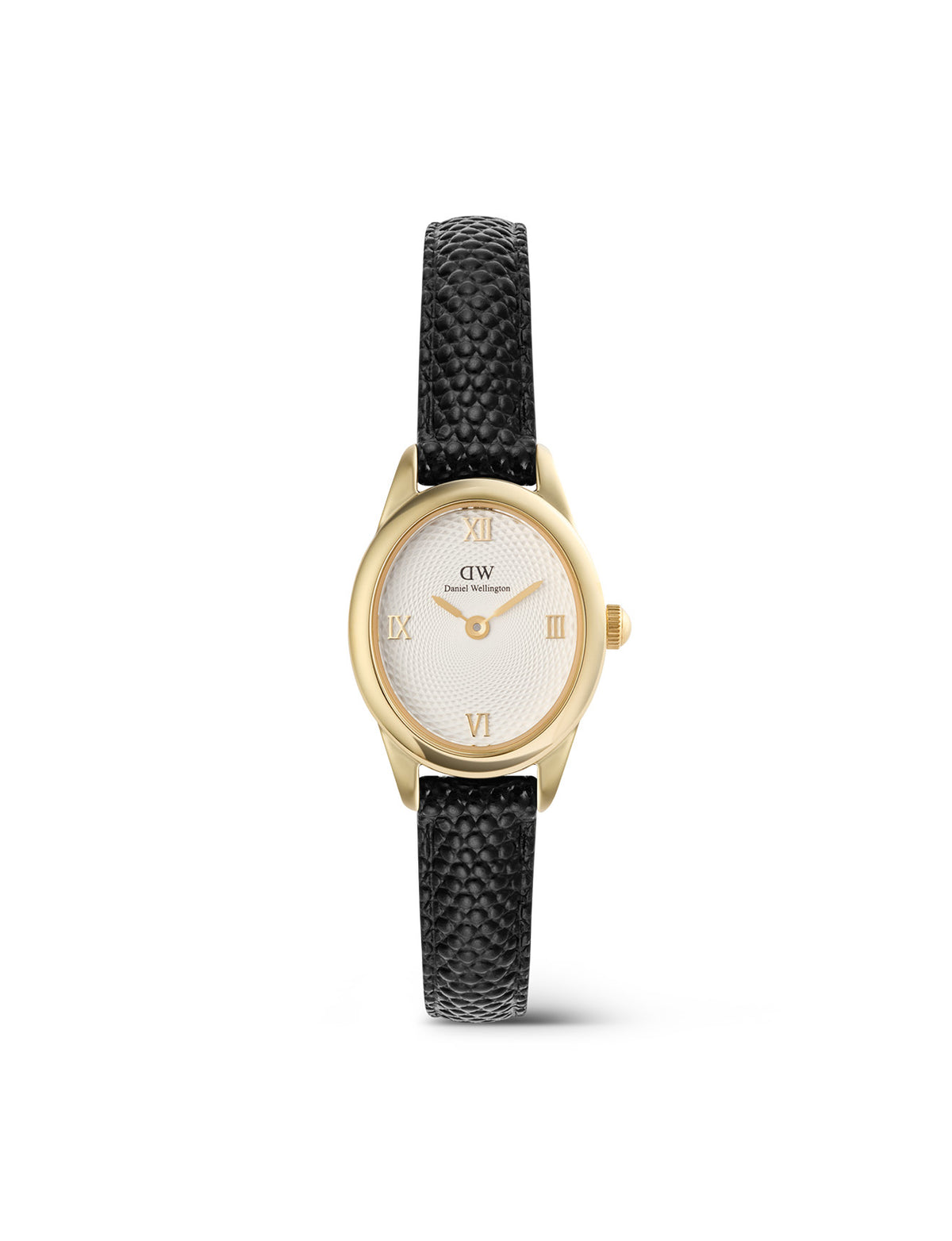 Ophelia Mini Black Leather & Gold Watch - Gold - image 1
