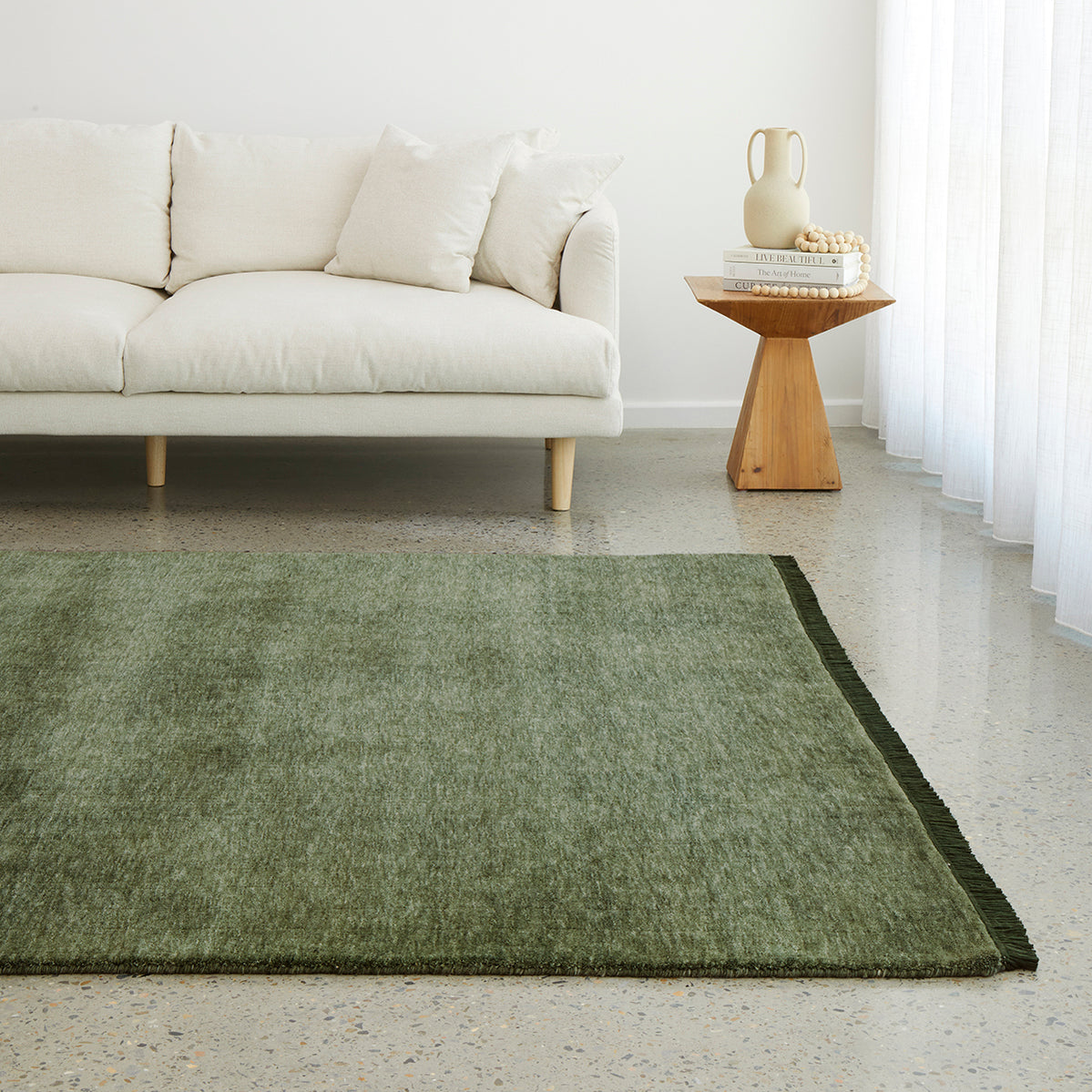 Kinship Forest Green Rug 290x200cm - Olive - image 1