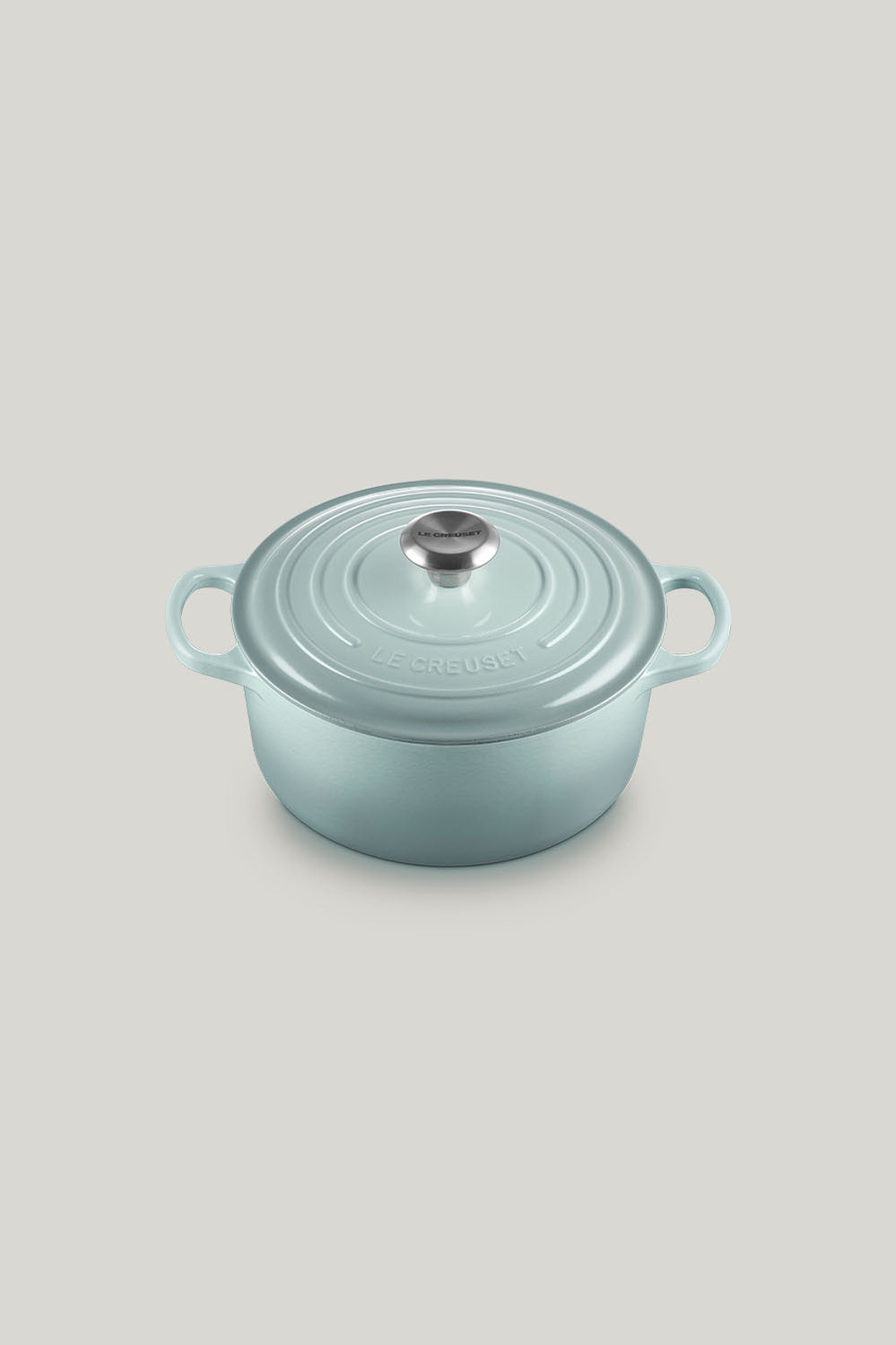 Signature Cast Iron Round Casserole 24cm - Sea Salt - image 1