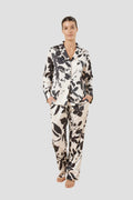 Ivy Silky Satin Pj Set - Black - image 1