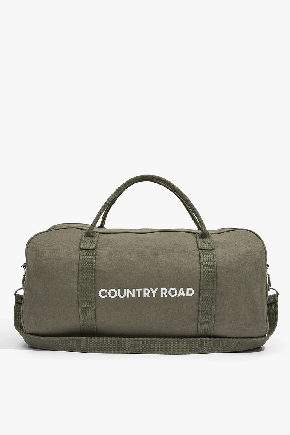 Cotton Zip Canvas Logo Tote