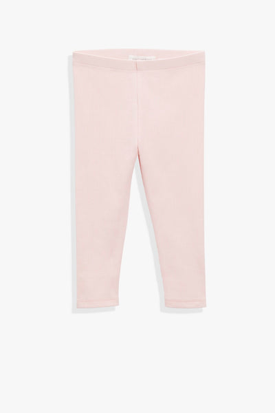Organically Grown Cotton Blend Solid Rib Legging