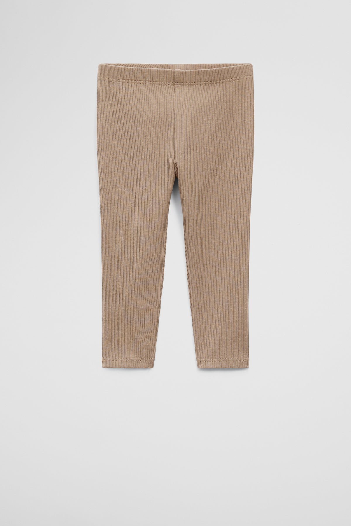 Organically Grown Cotton Blend Solid Rib Legging