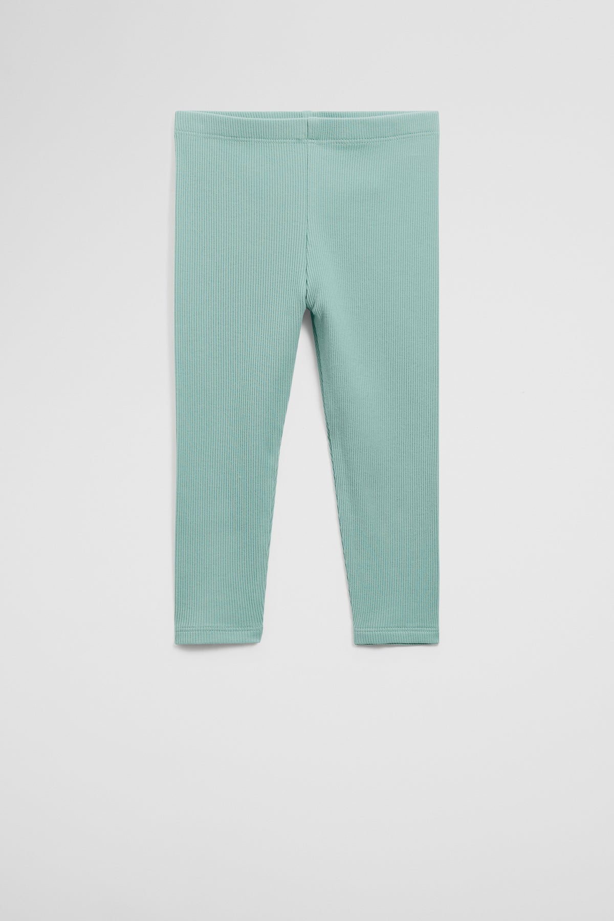 Organically Grown Cotton Blend Solid Rib Legging