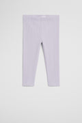 Organically Grown Cotton Blend Solid Rib Legging