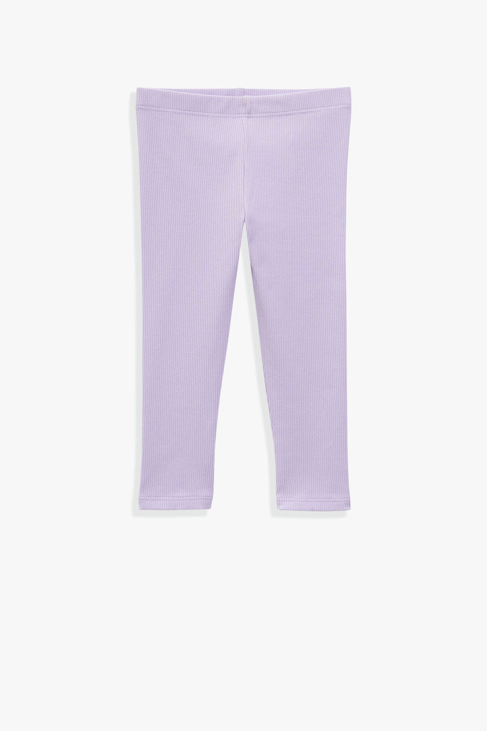 Organically Grown Cotton Blend Solid Rib Legging