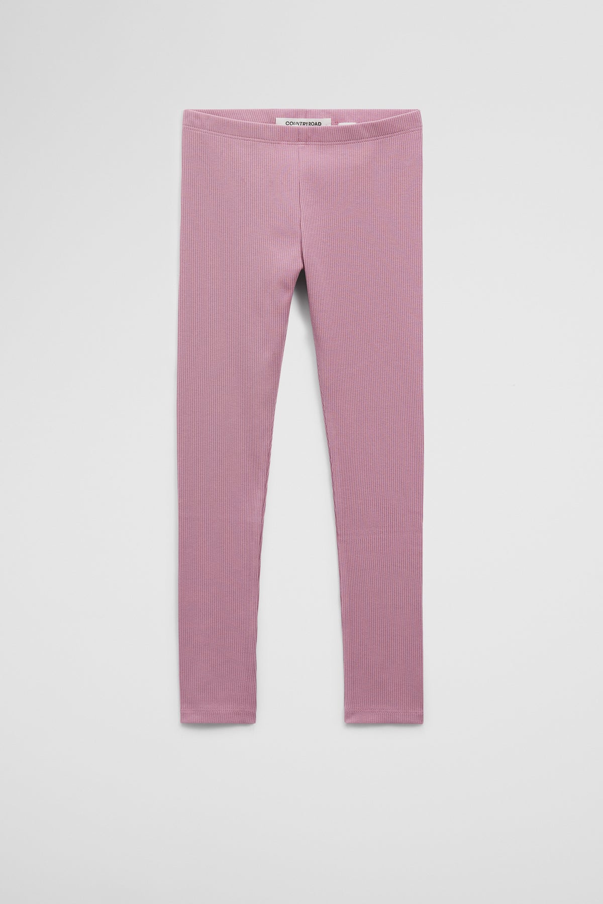 Organically Grown Cotton Blend Solid Rib Legging