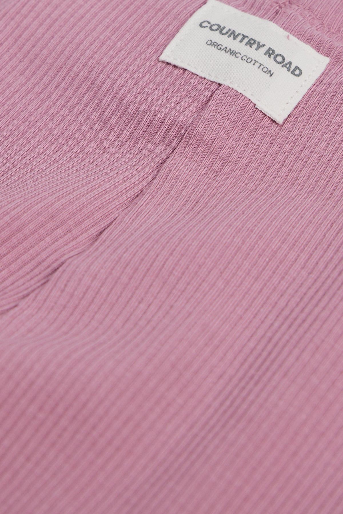 Organically Grown Cotton Blend Solid Rib Legging