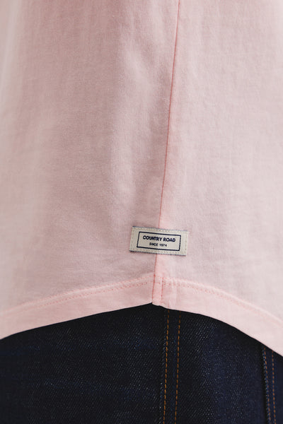 Australian Cotton Longline Garment Dye T-Shirt