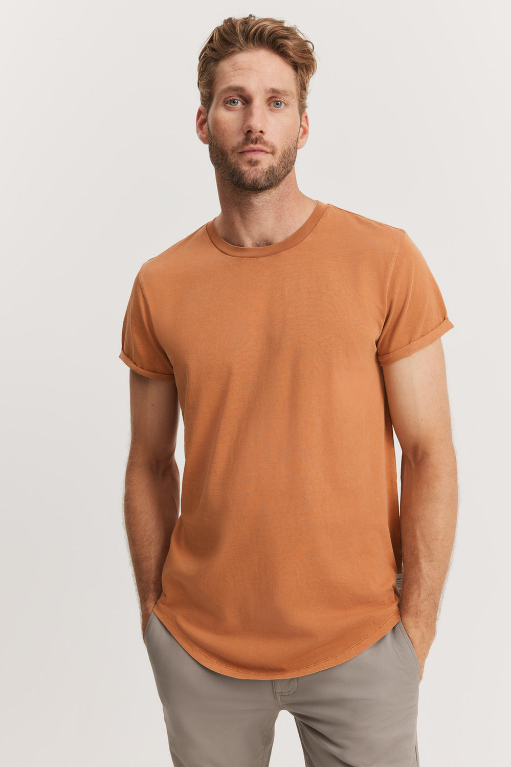 Australian Cotton Longline Garment Dye T-Shirt