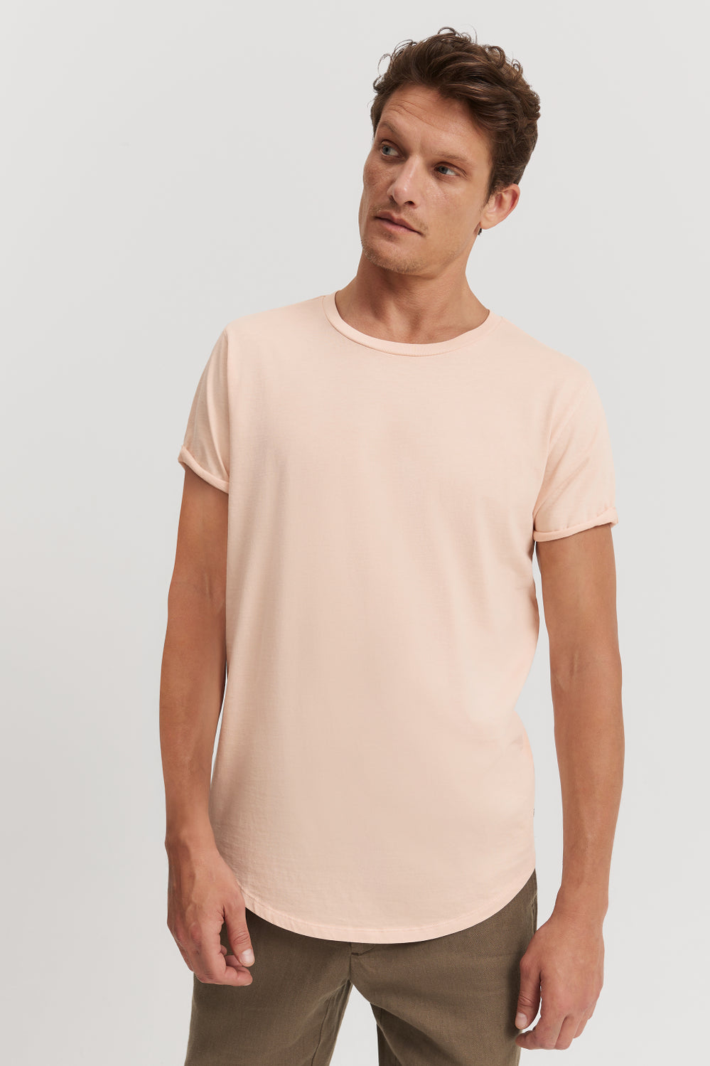 Australian Cotton Longline Garment Dye T-Shirt
