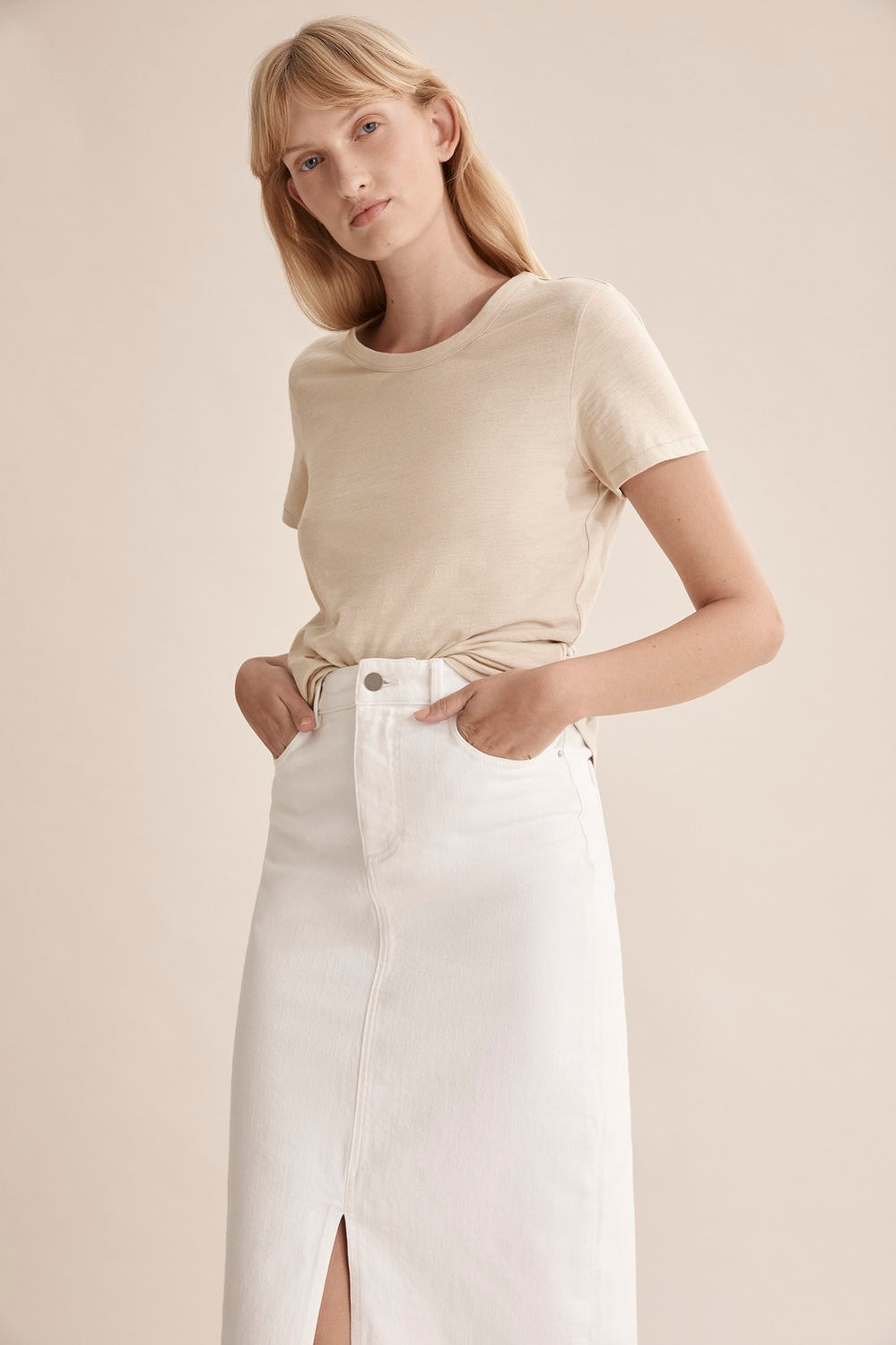 Short Sleeve Cotton Slub T-Shirt