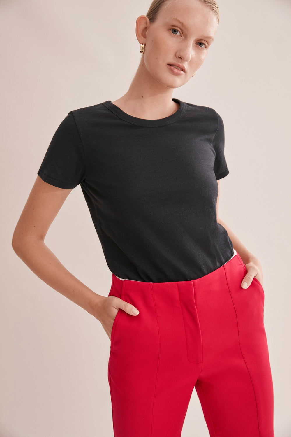 Short Sleeve Cotton Slub T-Shirt