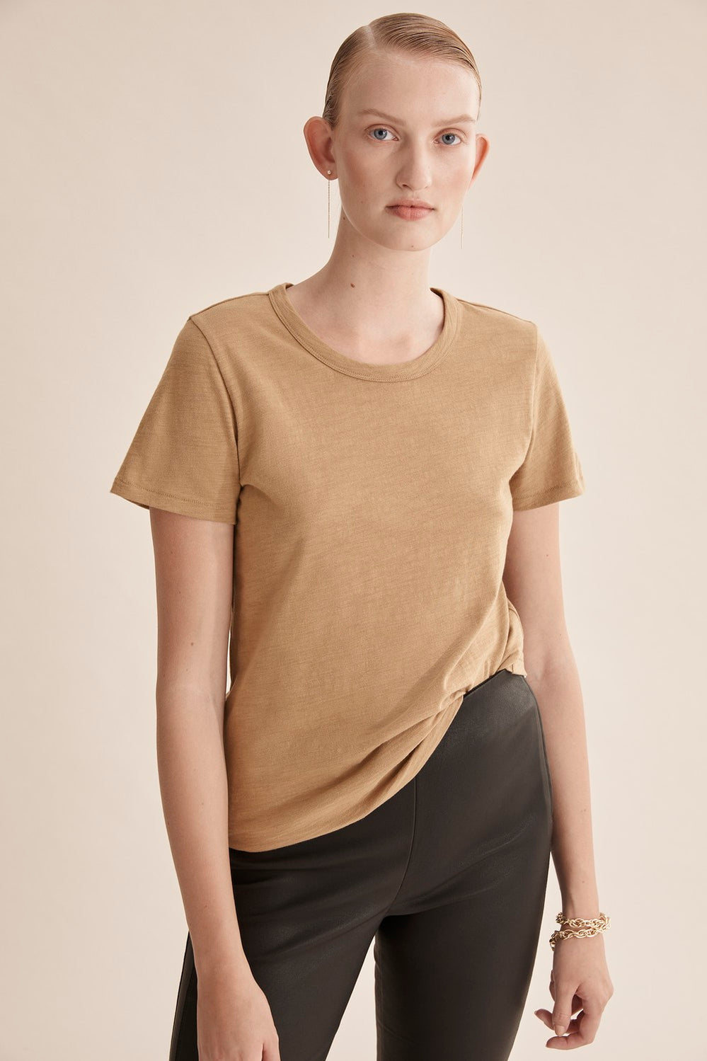 Short Sleeve Cotton Slub T-Shirt