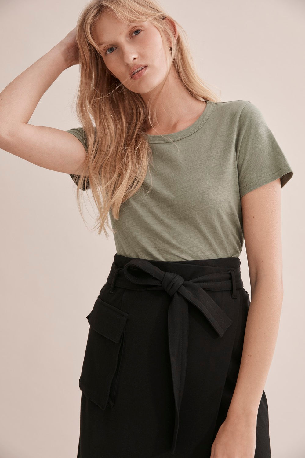 Short Sleeve Cotton Slub T-Shirt