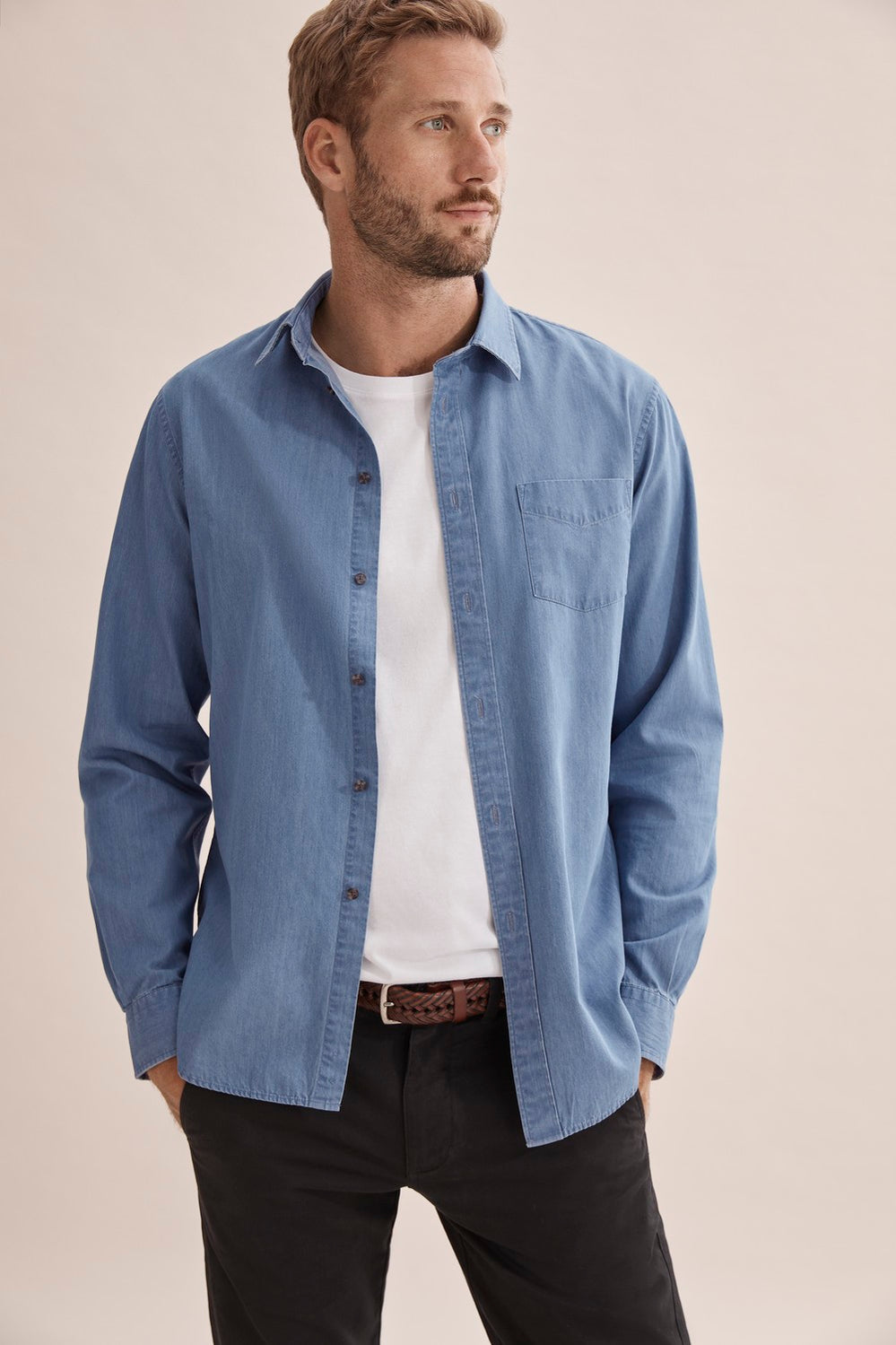 Regular Chambray Shirt