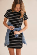 Teen Stripe Rib Dress