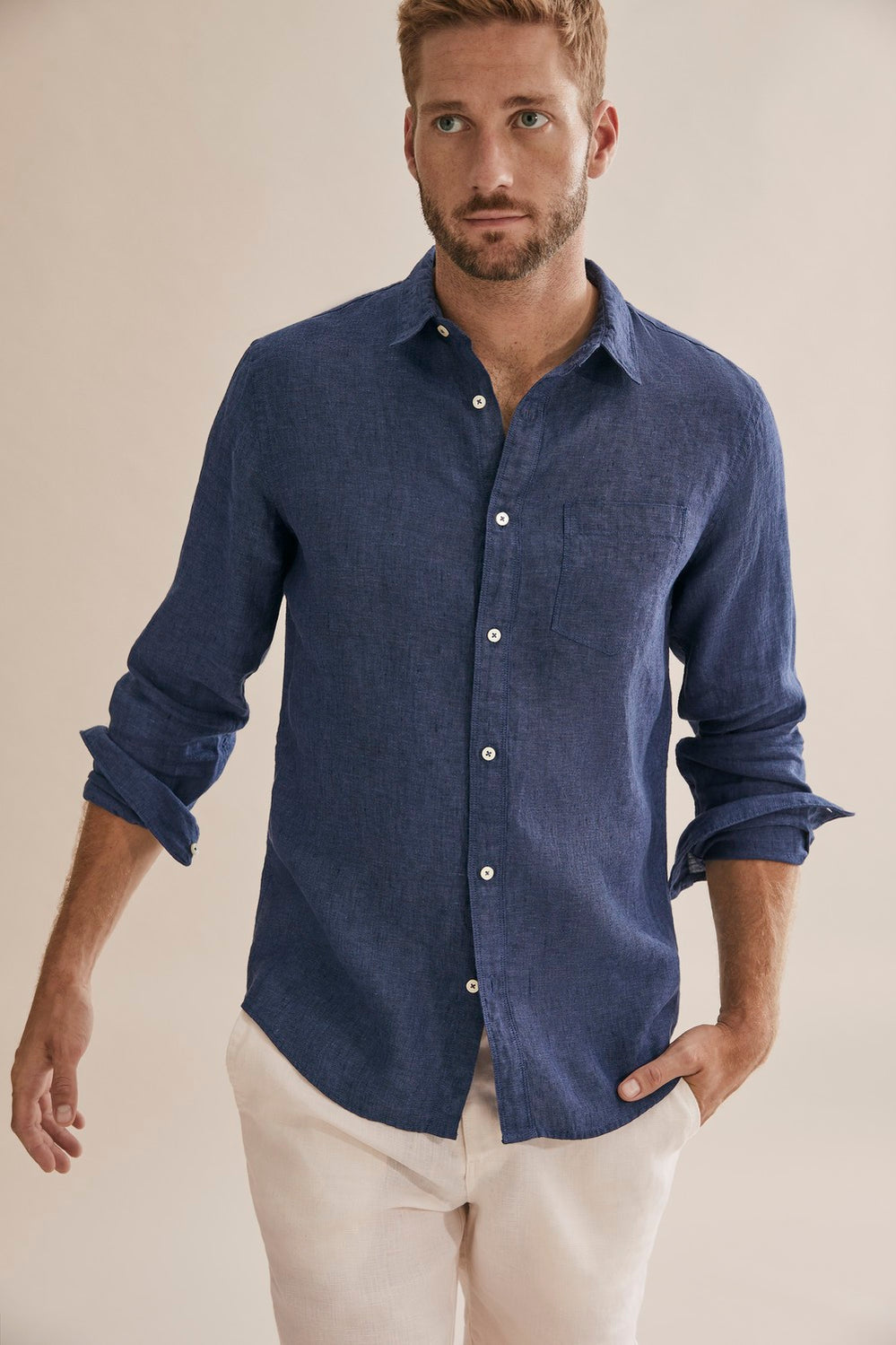 Regular Fit Linen Shirt