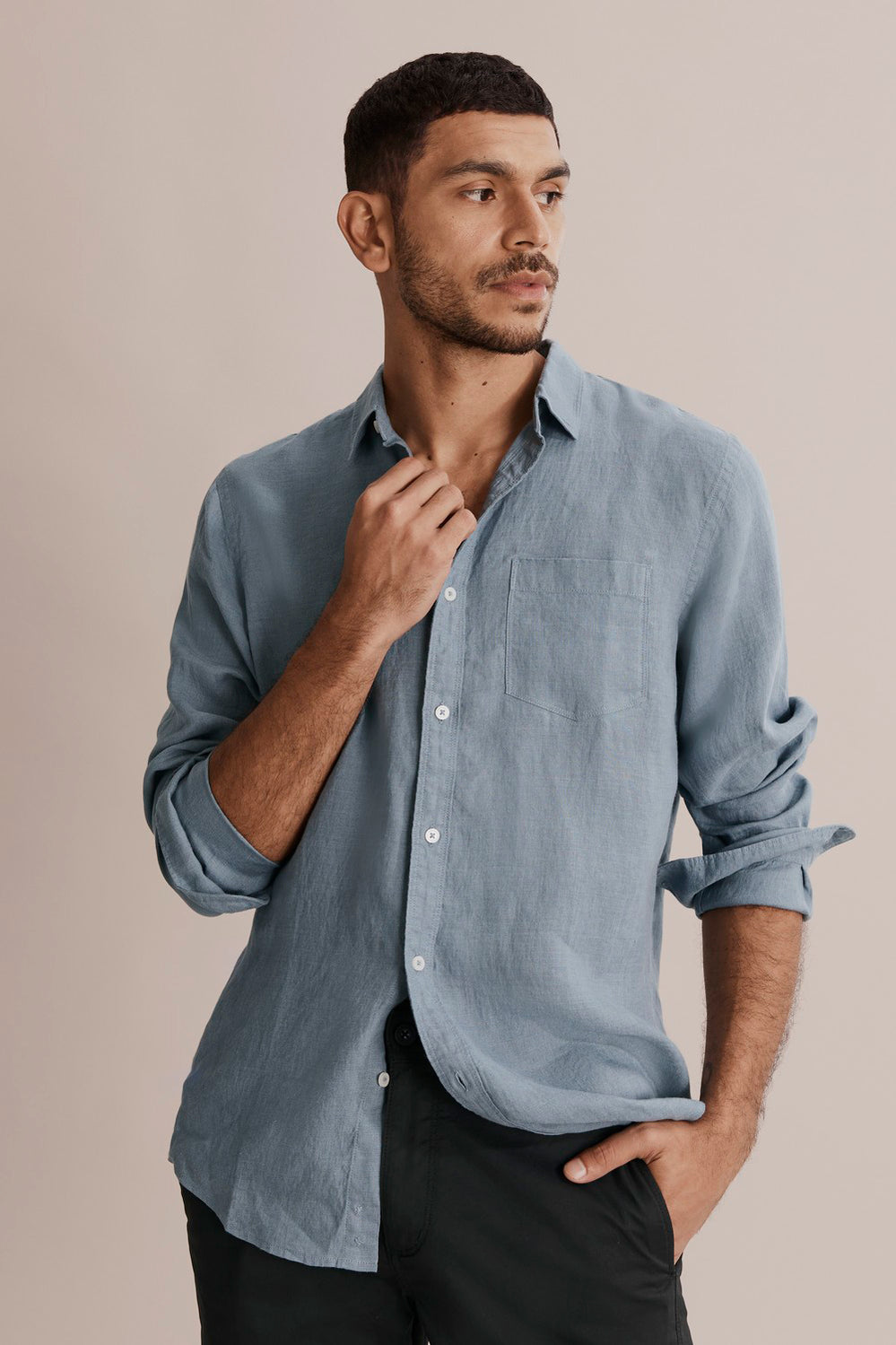 Regular Fit Linen Shirt