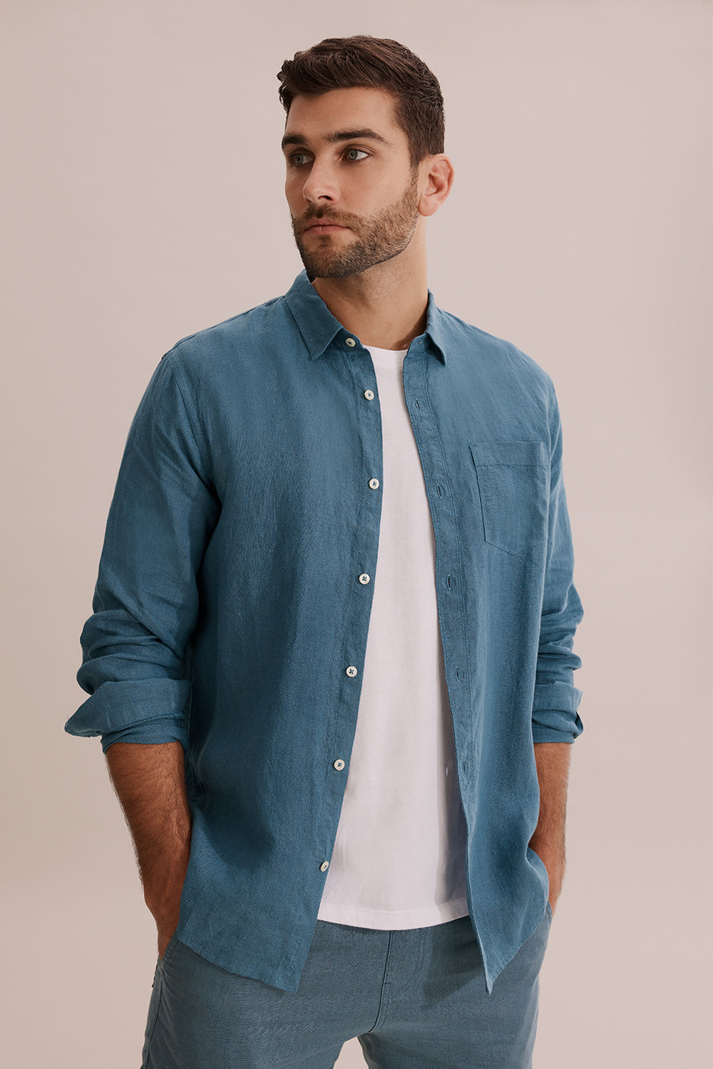 Regular Fit Linen Shirt
