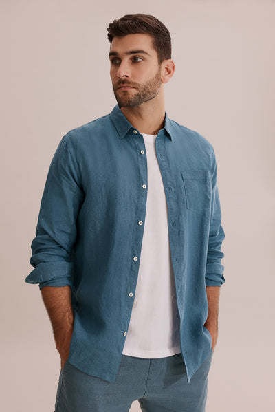 Regular Fit Linen Shirt