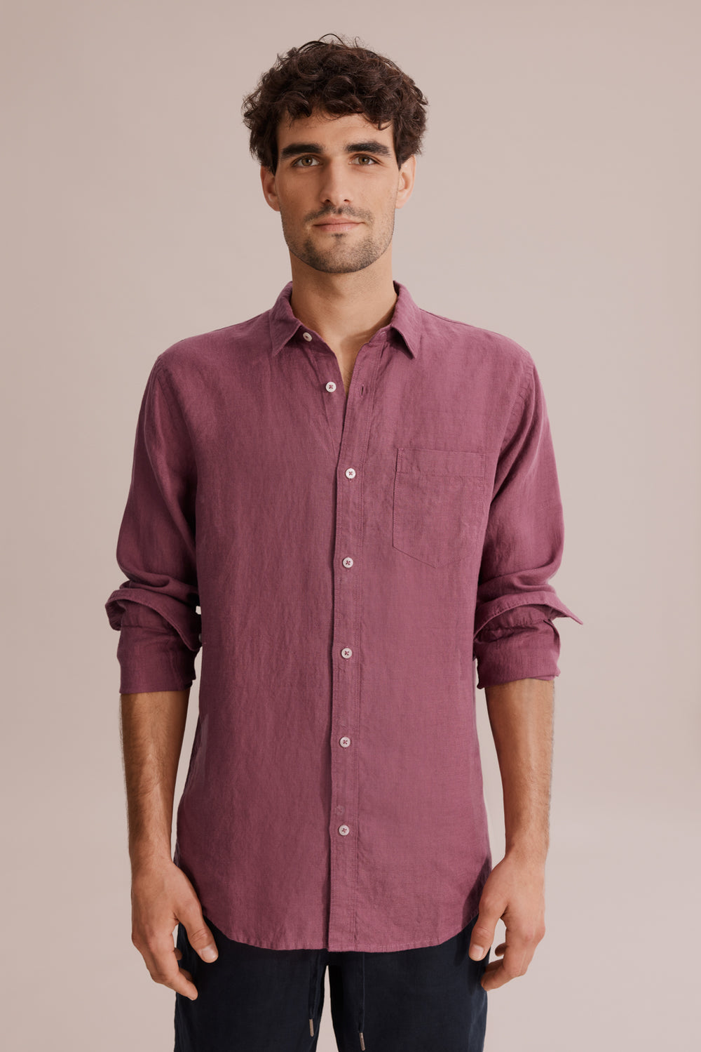 Regular Fit Linen Shirt