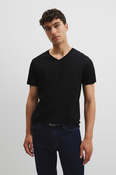 Pima Cotton V-Neck T-Shirt