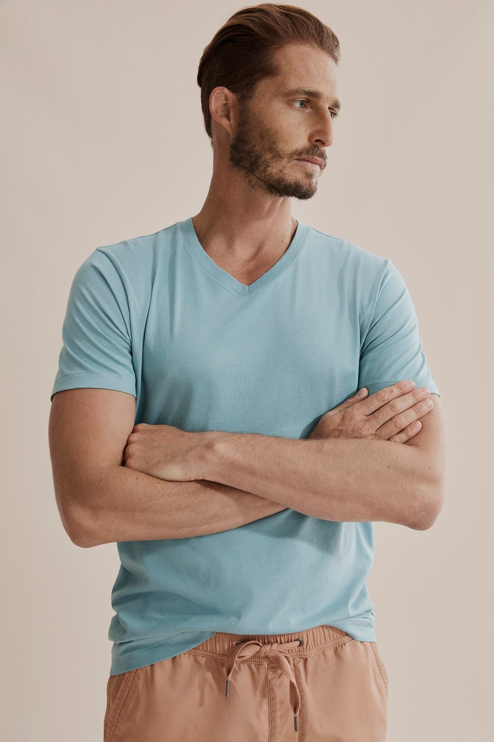 Pima Cotton V-Neck T-Shirt