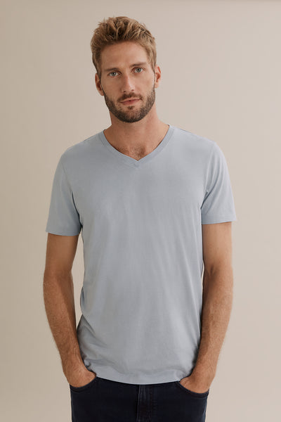 Pima Cotton V-Neck T-Shirt