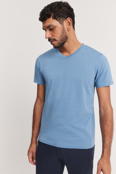 Pima Cotton V-Neck T-Shirt