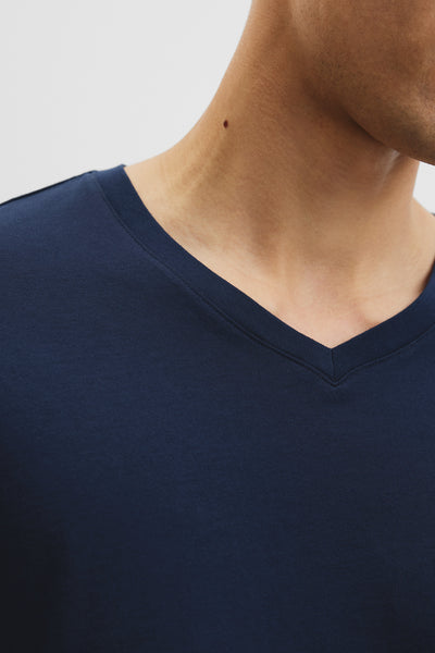 Pima Cotton V-Neck T-Shirt