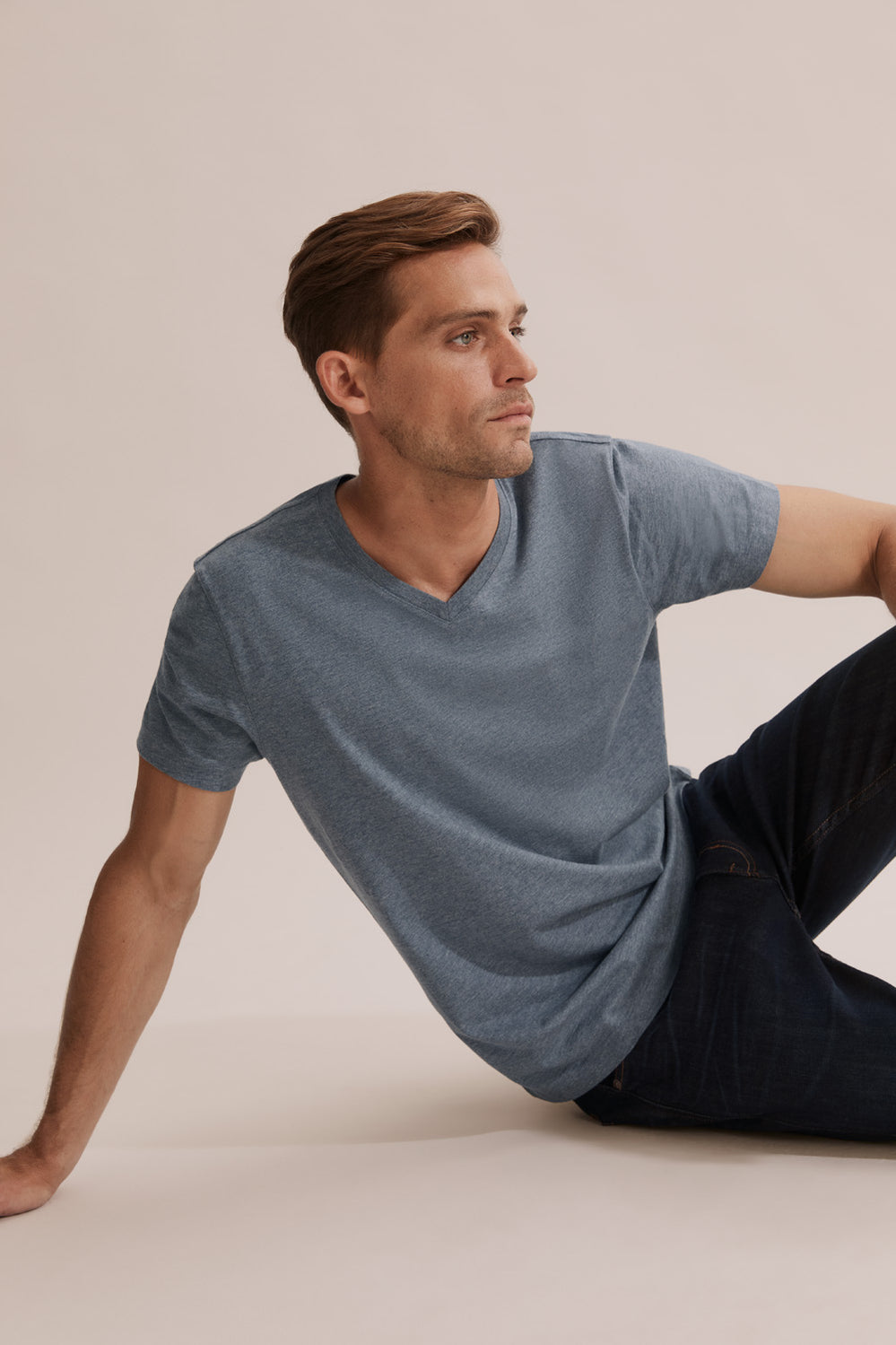 Pima Cotton V-Neck T-Shirt
