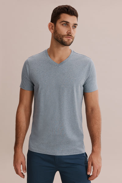 Pima Cotton V-Neck T-Shirt