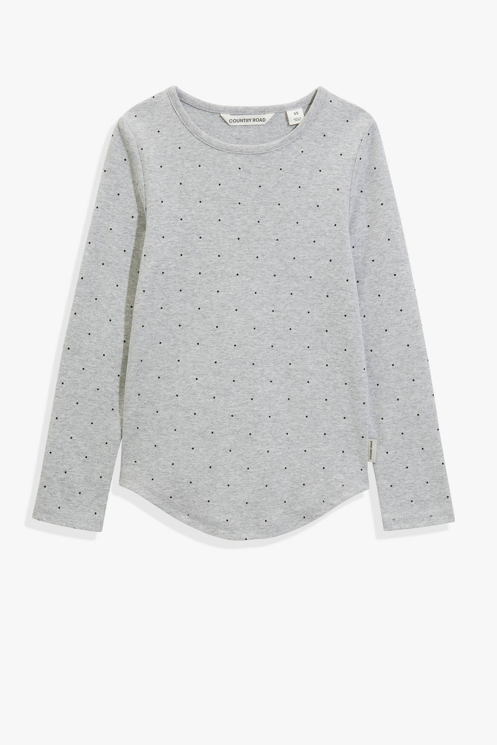 Cotton Pin Dot Rib T-Shirt