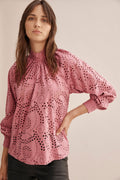 Tonal Broderie Top