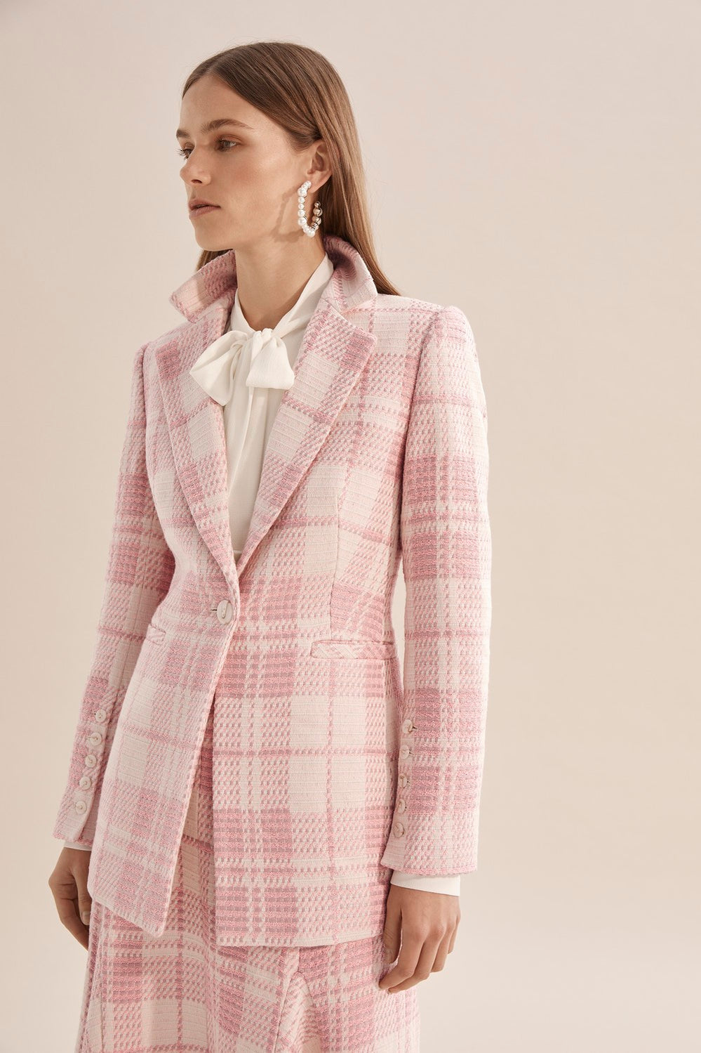 Button Front Single Breasted Blazer