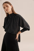 Gathered Neck Blouse