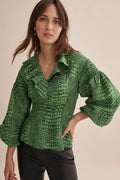 Frill Neckline Blouse