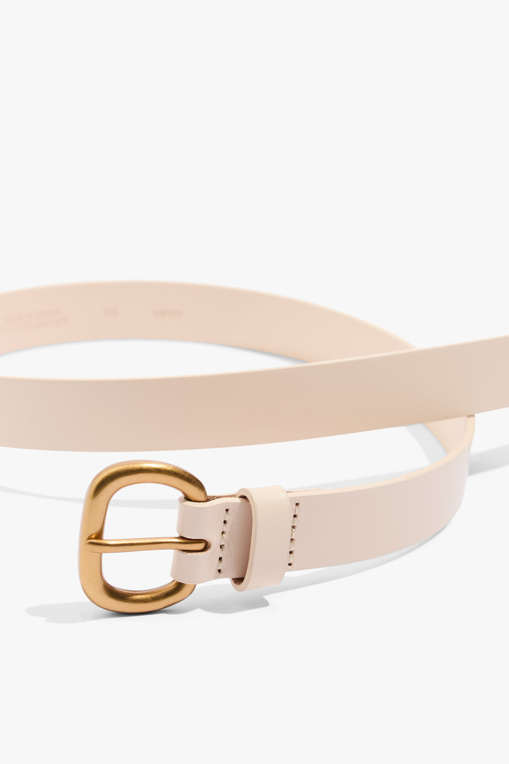 Skinny Solid Buckle Belt
