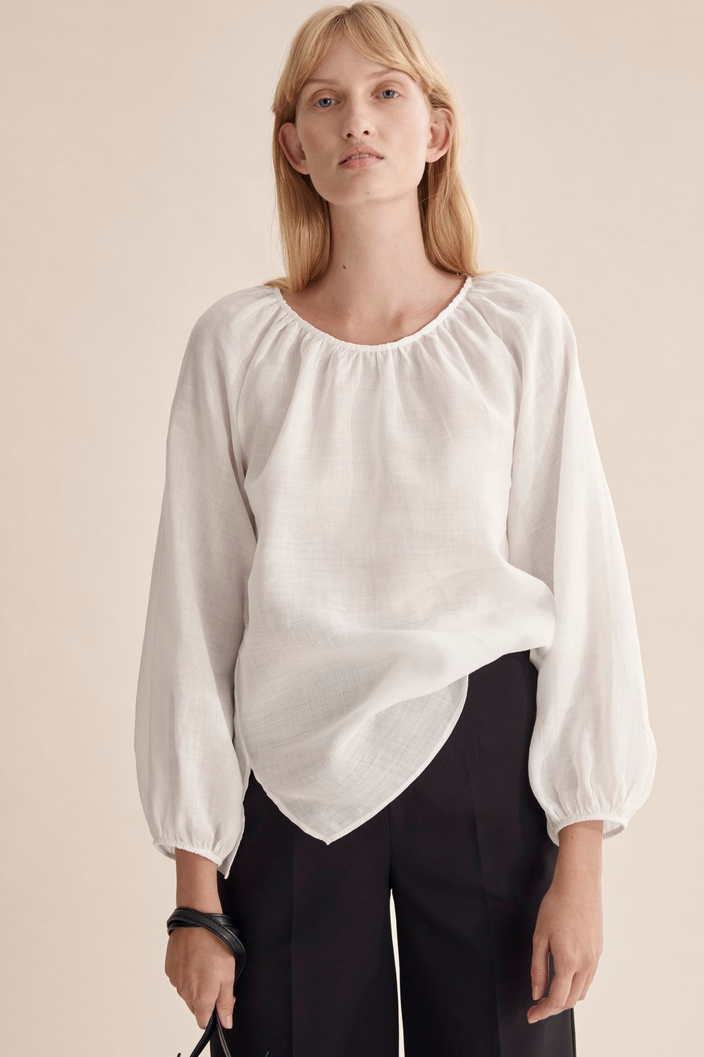 Gathered Neck Blouse