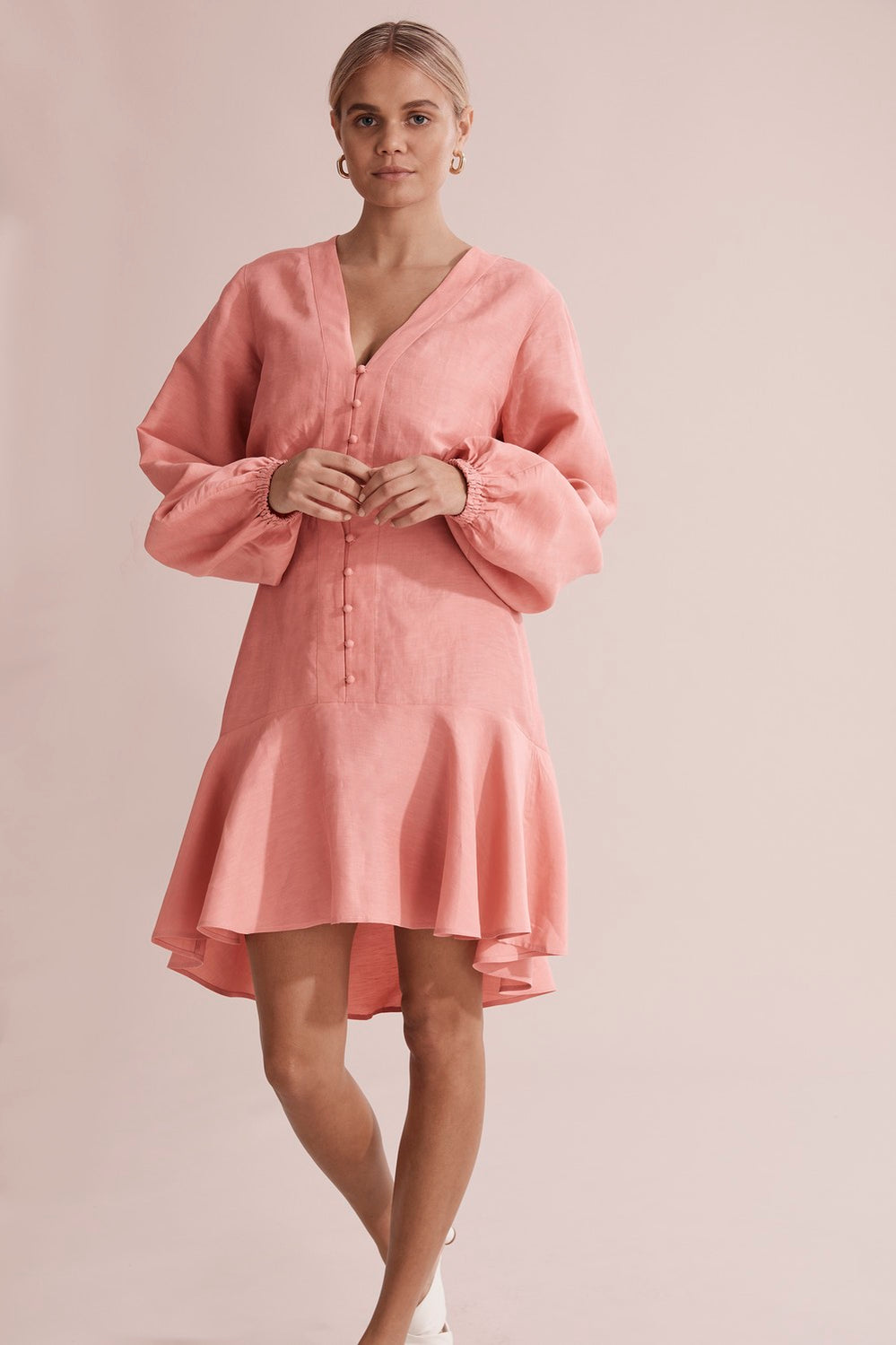 Flounce Mini Dress