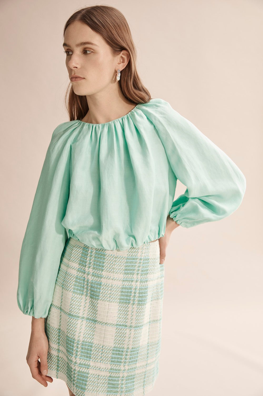 Bubble Sleeve Top