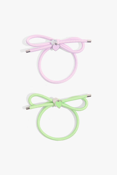 Bow Hair Tie Pack Of 2